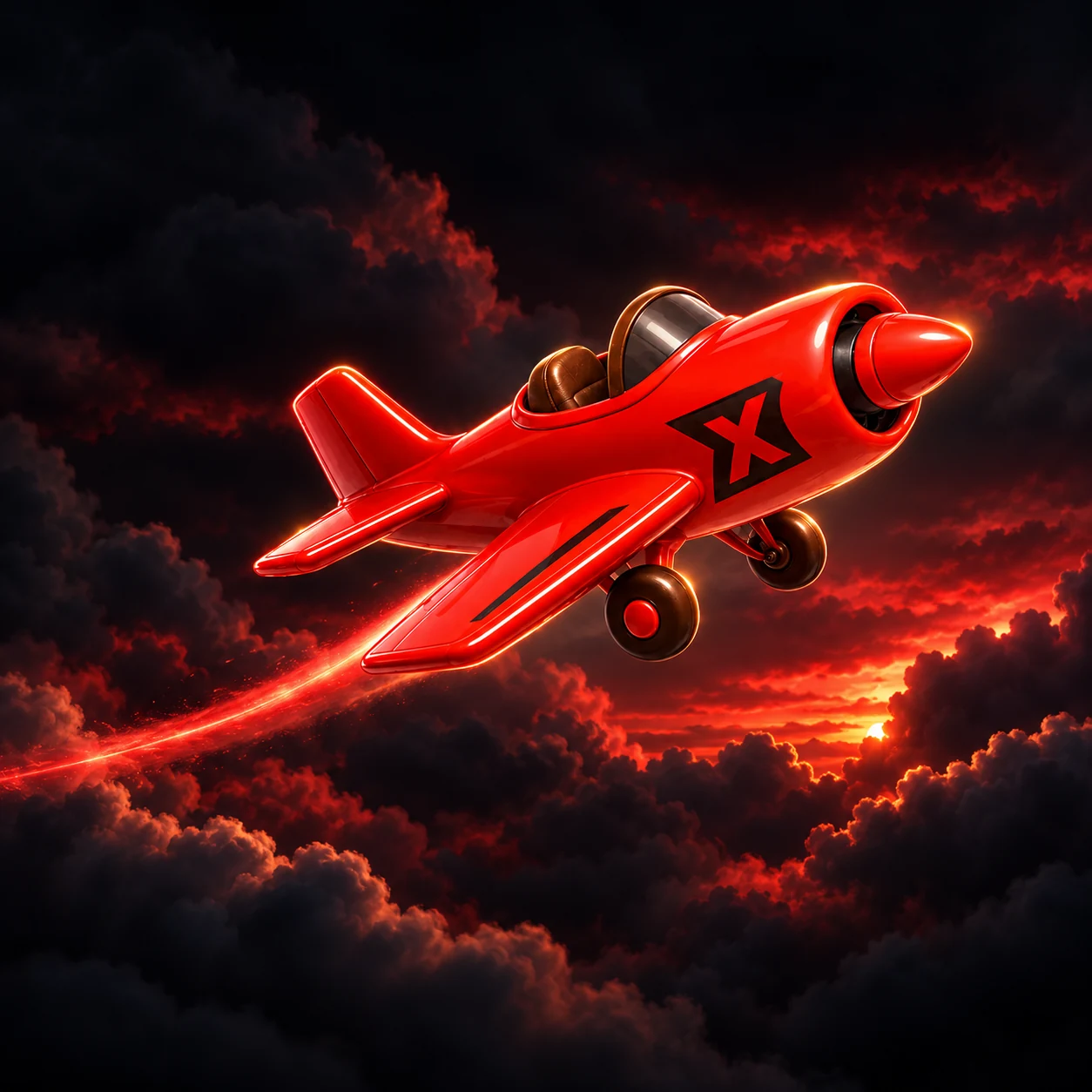 Concept illustration: during the flight